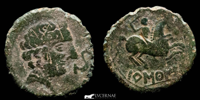 Ancient Hispania, Bascunes. As. 120-20 a.C. Pamplona. (8,43 g, 26 mm)

Bearded h...