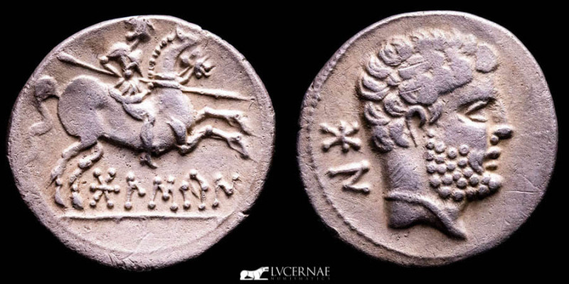 Ancient Hispania - Bolskan (Huesca, northern Spain). celtiberian silver denarius...