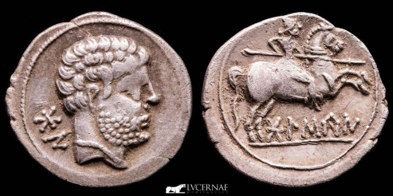 Ancient Hispania - Bolskan (Huesca, northern Spain). celtiberian silver denarius...