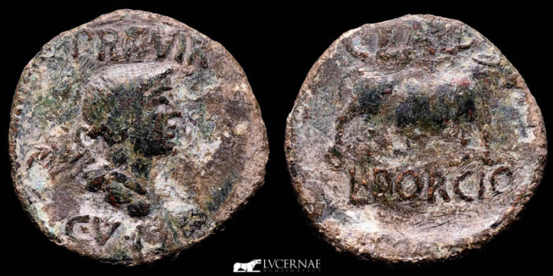 Roman Hispania - Augustus (27 B.C. - 14 A.D.)
Æ As (14,66 g., 31 mm) from Lepida...