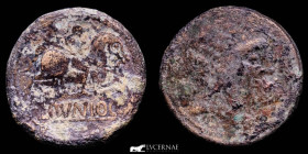 Colouniocu Bronze As 12,15 g. 27 mm. Clunia (Coruña del Conde, Burgos) 80-50 BC fine