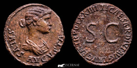 Tiberius for Livia 14-37 AD Orichalcum Dupondius 12.05 g. 28 mm Rome 22-23 A.D. AU (About Uncirculated)