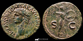 Claudius I (41-54 A.D.) Bronze As 12,43 g., 28 mm. Rome 41-50 A.D. gVF