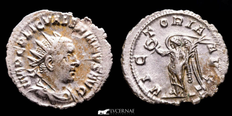 Roman Empire - Valerian I (253-260 A.D.). Silver antoninianus (2,09 g., 23 mm.)....