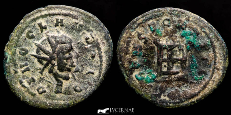 Attractive DIVO CLAVDIO AE antoninianus. CONSECRATIO. Roman Empire - Claudius II...