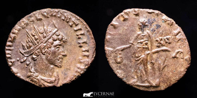 Roman Empire -Quintillus (270 A.D.) Silvered Bronze antoninianus (2,20 g. 19 mm....