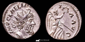 Laelianus Silvered Billon Antoninianus 2,84 g., 19 mm. Moguntiacum or Trier 269 A.D. AU (About Uncirculated)