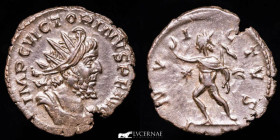 Victorinus Silvered Bronze Antoninianus 2,66 g., 20 mm. Colonia 269-270 AD AU (About Uncirculated)