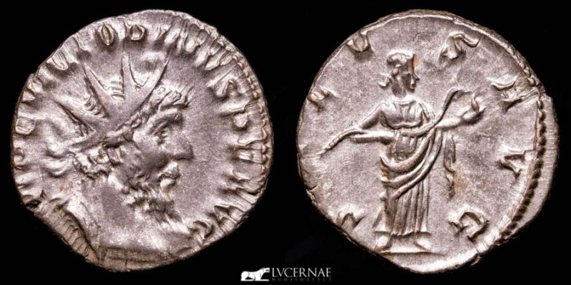 Roman Empire - Victorinus (269-270 A.D.) BI Silvered Antoninianus (2,96 g. 20 mm...