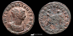 Aurelian Bronze Antoninianus 3.20 g, 22 mm. Siscia 270/5 AD gVF/VF