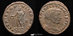 Diocletian Æ Bronze Æ Follis 10,00 g. 25-27 mm. Siscia 284-305 AD. Good very fine (MBC)