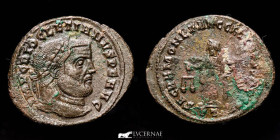 Diocletian Æ Bronze Follis 8.91 g., 30 mm. Ticinum 284-305 Near extremely fine