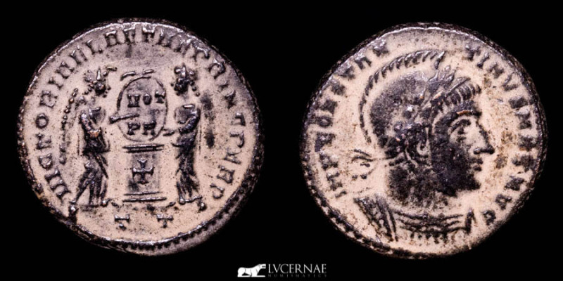 Roman Empire - Constantine I. A.D. 307/10-337. Æ follis (3.09 g. 18 mm). Ticinum...