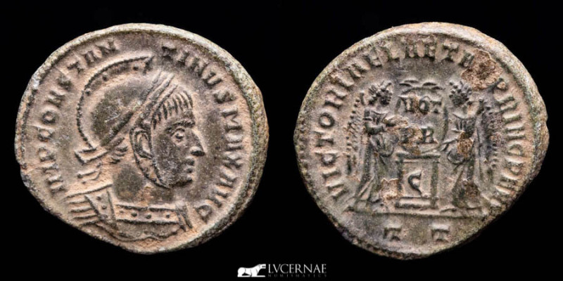 Roman Empire - Constantine I. A.D. 307/10-337. 
Æ follis (3.11 g, 18 mm.). - Tic...