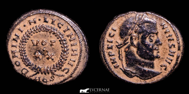 Roman Empire - Licinius I (308-324 A.D.) bronze Follis (3.02 g. 21 mm.) Aquileia...