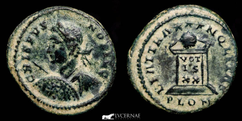 Roman Empire. - Crispus, as Caesar (AD 316-326.) Londinium mint. - Follis Æ. ( 2...