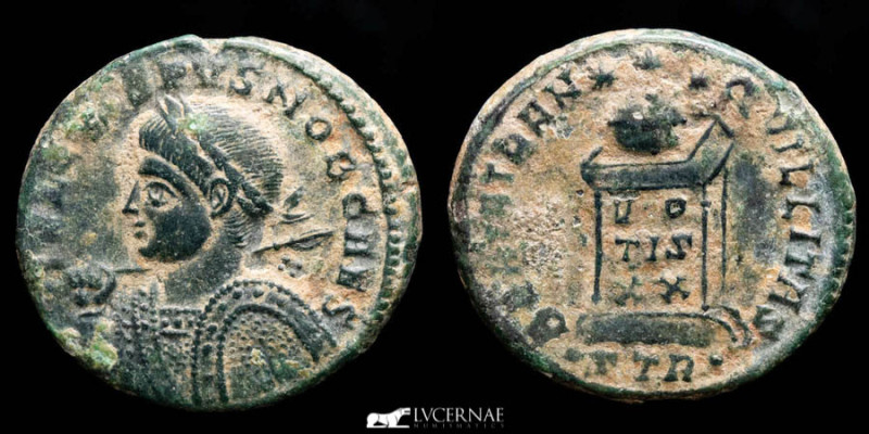 Roman Empire. - Crispus (317-326 A.D.) - Bronze follis (3.34 g. 19 mm.) Trier mi...