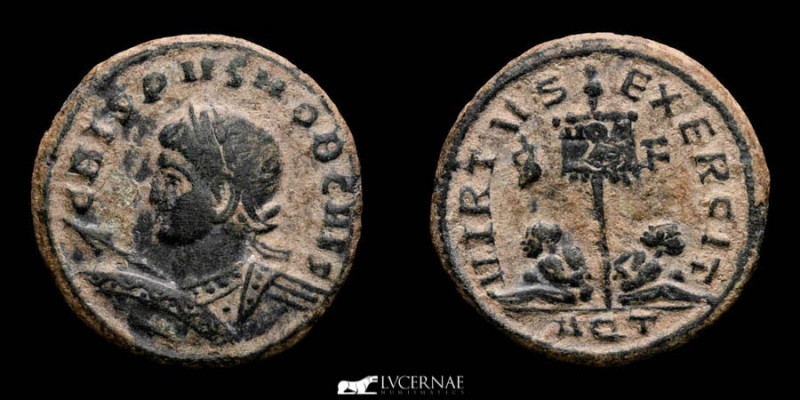 Roman Empire - Crispus Caesar (317-326 A.D.) - Bronze Follis (2,87 g. 18,50 mm) ...