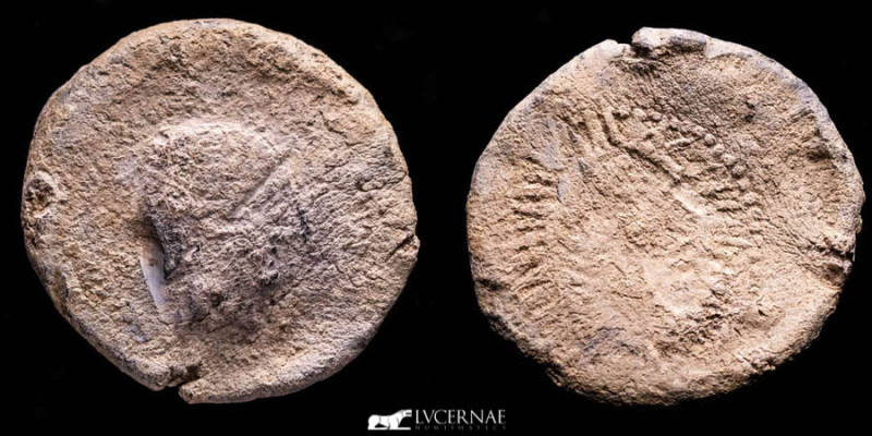 Roman Hispania, Republican era. Monetiform lead, Carmo. 48.96g, 41mm

Extremely ...