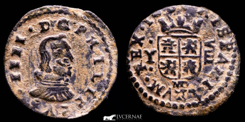 Spain - Austria´s dinasty - Felipe IV (1621 - 1665). Bronze 8 Maravedís (2,07 g....