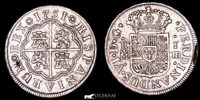 Spain - Fernando VI (1746-1759) 

Silver real minted in the year 1751, Madrid mi...