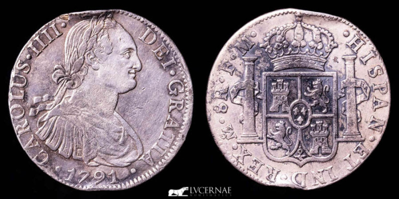 Spain - Carlos IV (1788-1808) - Silver 8 Reales (26,78 g. 39 mm.) - Minted in Me...