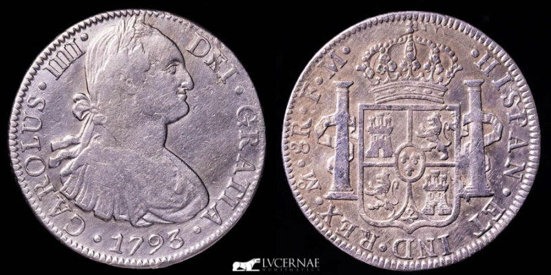 Spain - Carlos IV (1788-1808) - Silver 8 Reales (26,80 g. 39 mm.) - Minted in Me...