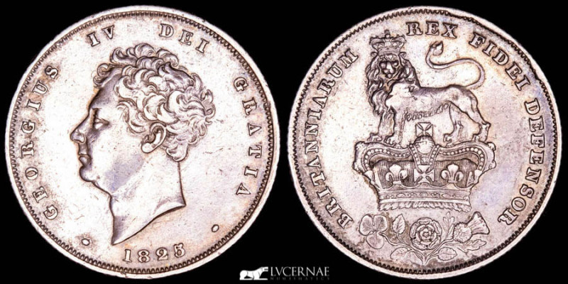 UNITED KINGDOM. George IV, 1820-30.
Silver shilling, 1825. Royal Mint. 5.62 g • ...