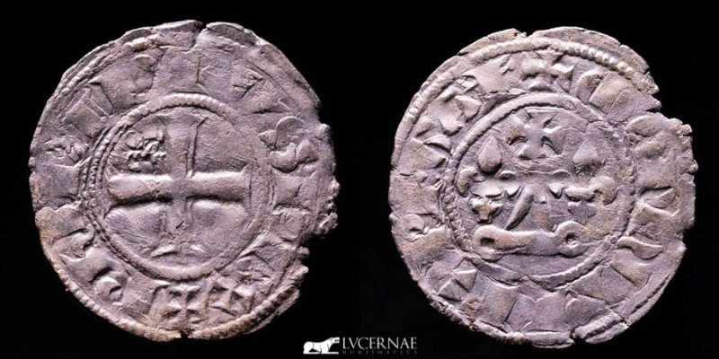 France Royale - PHILIPPE IV le BEL (1285-1314)
Double Tournois. (0.93 g. 21 mm.)...