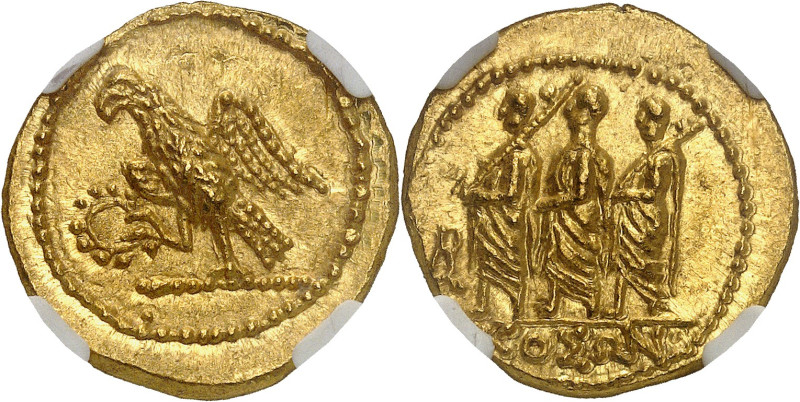 GRÈCE ANTIQUE - GREEK
Dacie, Burébista (82-42 av. J.-C.). Statère d’Or de type K...