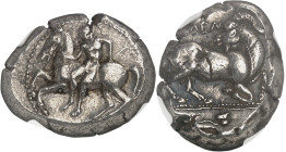 GRÈCE ANTIQUE - GREEK
Cilicie, Celenderis. Statère ND (425-400 av. J.-C.), Celenderis.
Av. Cavalier nu en amazone sur un cheval bondissant à gauche, e...
