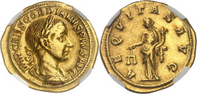 EMPIRE ROMAIN - ROMAN
Gordien III (238-244). Aureus 240, Rome.
Av. IMP CAES GORDIANVS PIVS AVG. Buste lauré, drapé et cuirassé à droite. 
Rv. AEQVITAS...