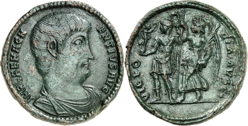 EMPIRE ROMAIN - ROMAN
Magnence (350-353). Médaillon ND (c.351).
Av. IMP CAE MAGN...