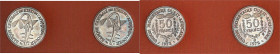 AFRIQUE OCCIDENTALE - WEST AFRICAN STATES
Union monétaire (depuis 1960). Coffret de deux essais de 50 francs en argent 1972, Paris.
Av. (différent) BA...