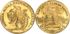 ALLEMAGNE - GERMANY
Nuremberg (ville de). Frappe moderne de 5 ducats de Nuremberg [1677] (c.1972), Monnaie de Paris pour NI (Numismatique Internationa...