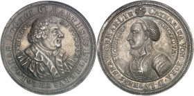 ALLEMAGNE - GERMANY
Saxe-Gotha-Altenburg, Frédéric II (1691-1732). Médaille, 200e anniversaire de la Réforme, par C. Wermuth 1717.
Av. * MARTINVS LVTH...