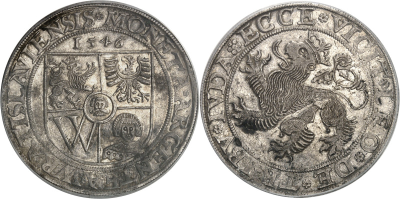 AUTRICHE - AUSTRIA
Breslau (ville de), Charles Quint (1516-1555). Thaler 1546, B...