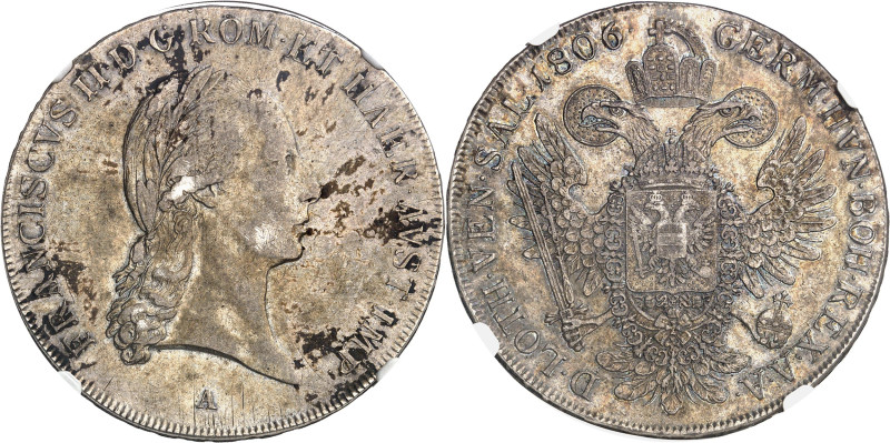 AUTRICHE - AUSTRIA
François II (1792-1835). Thaler 1806/5, A, Vienne.
Av. FRANCI...