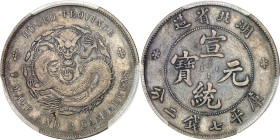 CHINE - CHINA
Empire de Chine, Puyi (Hsuan Tung), province de Hubei (Hupeh). Dollar (7 mace et 2 candareens) ND (1909-1911), Ching.
Av. HU-PEH PROVINC...
