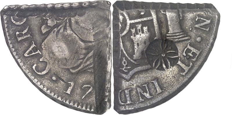 CURAÇAO - CURACAO
République batave (1795-1806). 3 réaux (18 stuivers) ND (1801)...