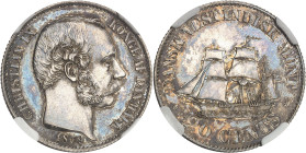 DANEMARK - DENMARK
Indes occidentales danoises ou Antilles danoises, Christian IX (1863-1906). 20 cents, d’aspect Flan bruni (PROOFLIKE) 1879, Copenha...
