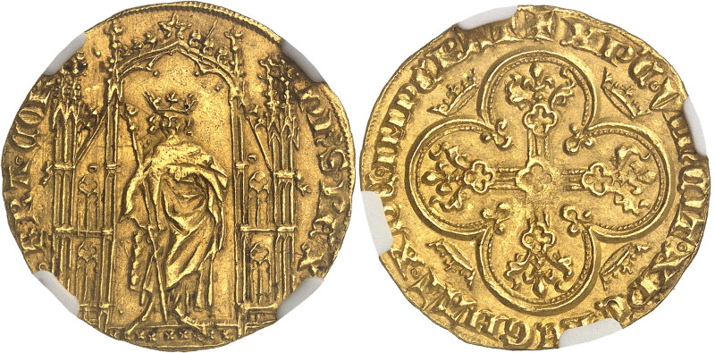 FRANCE / CAPÉTIENS - FRANCE / ROYAL
Philippe VI (1328-1350). Royal d’or ND (1328...