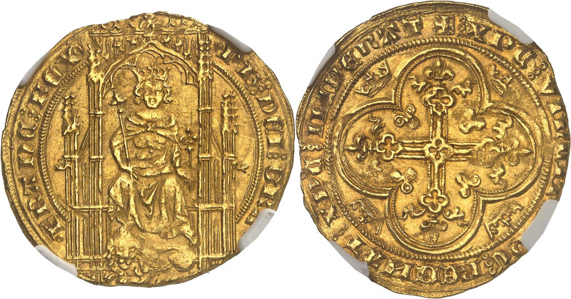 FRANCE / CAPÉTIENS - FRANCE / ROYAL
Philippe VI (1328-1350). Lion d’or ND (1338)...
