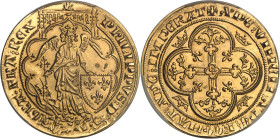 FRANCE / CAPÉTIENS - FRANCE / ROYAL
Philippe VI (1328-1350). Frappe moderne de l’Ange d’or de Philippe VI [1640] (c.1972), Monnaie de Paris pour NI (N...