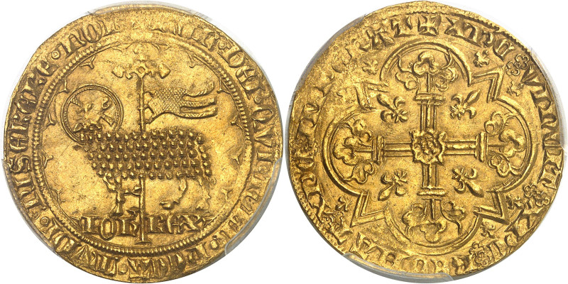 FRANCE / CAPÉTIENS - FRANCE / ROYAL
Jean II le Bon (1350-1364). Mouton d’or ND (...