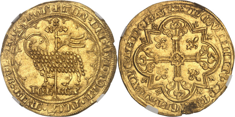 FRANCE / CAPÉTIENS - FRANCE / ROYAL
Jean II le Bon (1350-1364). Mouton d’or ND (...