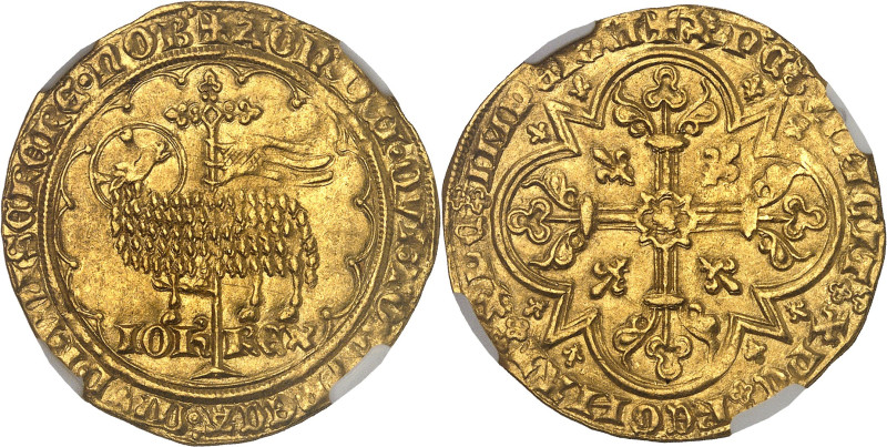 FRANCE / CAPÉTIENS - FRANCE / ROYAL
Jean II le Bon (1350-1364). Mouton d’or ND (...