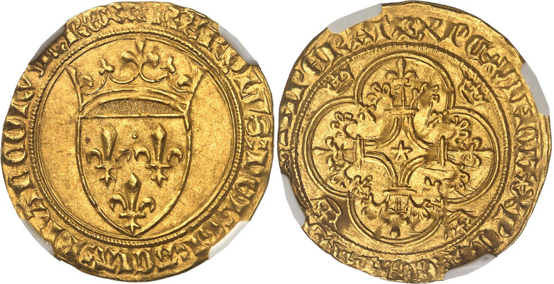 FRANCE / CAPÉTIENS - FRANCE / ROYAL
Charles VI (1380-1422). Écu d’or à la couron...