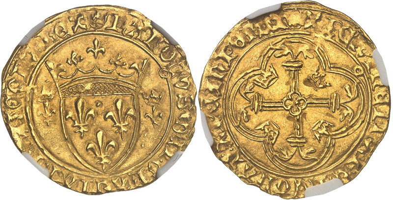 FRANCE / CAPÉTIENS - FRANCE / ROYAL
Charles VII (1422-1461). Écu d’or à la couro...