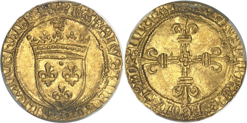 FRANCE / CAPÉTIENS - FRANCE / ROYAL
Charles VIII (1483-1498). Écu d’or au soleil...